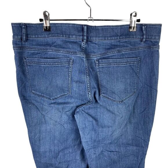 J. Jill Straight Jeans 12 Women’s Dark Wash Pre-Owned [#2255] - Picture 6 of 6